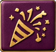 Social category icon: a party popper